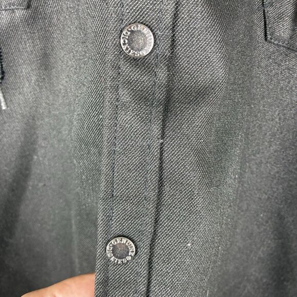 Dickies Mens Work Jacket Black Size 3XL Button Down Fleece Lined Heavy Duty - Picture 3 of 6